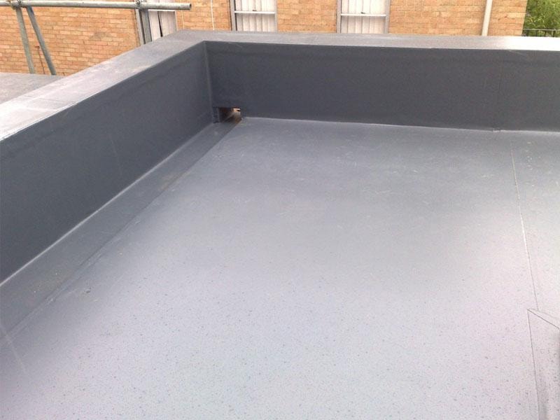 PVC flat roof system installation